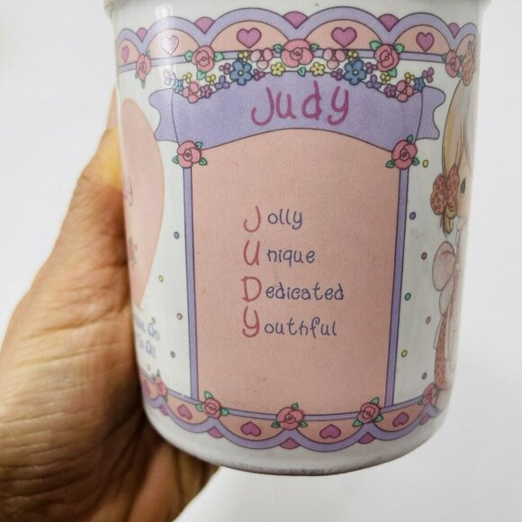 Precious Moments Enesco Judy Mug  Mother Women Girl Name Meaning Personalized - Picture 5 of 12